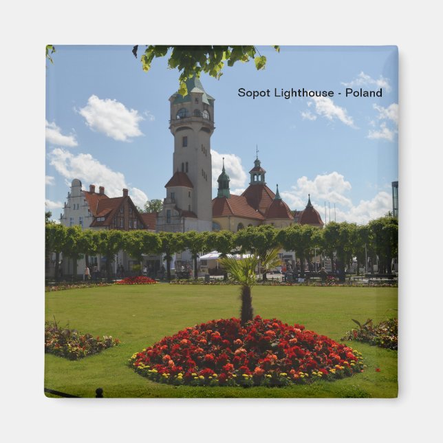 Imán Faro de Sopot en Sopot, Polonia (Frente)