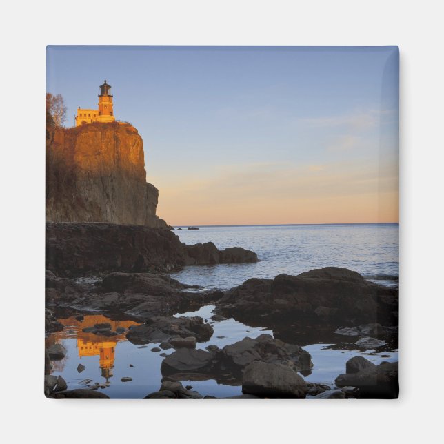 Imán Faro de Split Rock al atardecer cerca de Two (Frente)