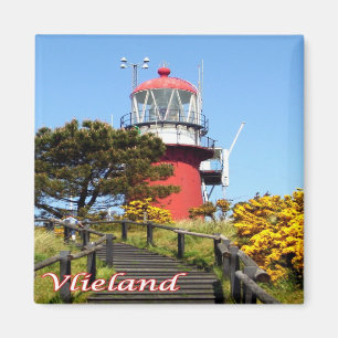 Imán faro de zNL021 VLIELAND, Islas Frisas Holandesas,
