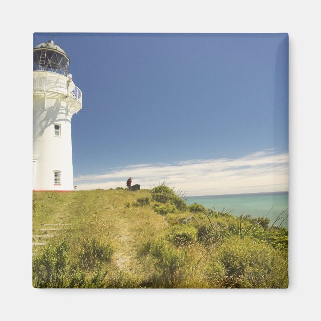 Imán Faro del Cabo Oriental, Eastland, Nueva Zelanda (Frente)