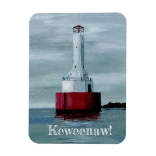 Imán Faro del canal de Keweenaw Upper Michigan UP