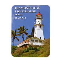 Faro Diamond Head, Hawai'i Flexi Magnet