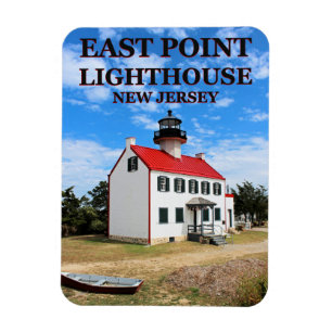 Imán Faro East Point, New Jersey Photo Magnet