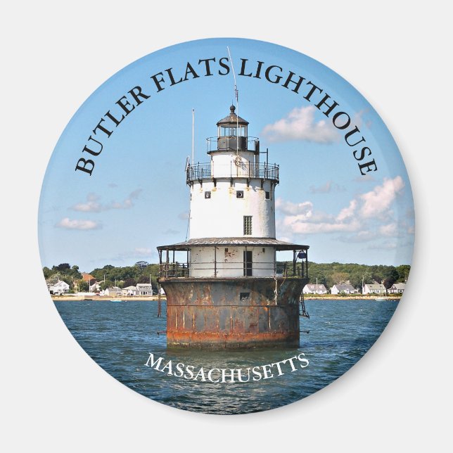 Imán Faro Flats Butler Flats Faro Massachusetts Round M (Frente)