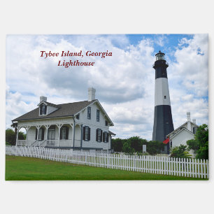 Imán Faro histórico de la isla Tybee