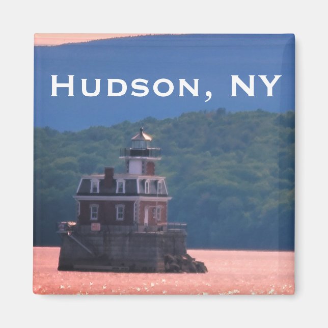 Imán Faro Hudson Athens - Hudson City Light, NY (Frente)