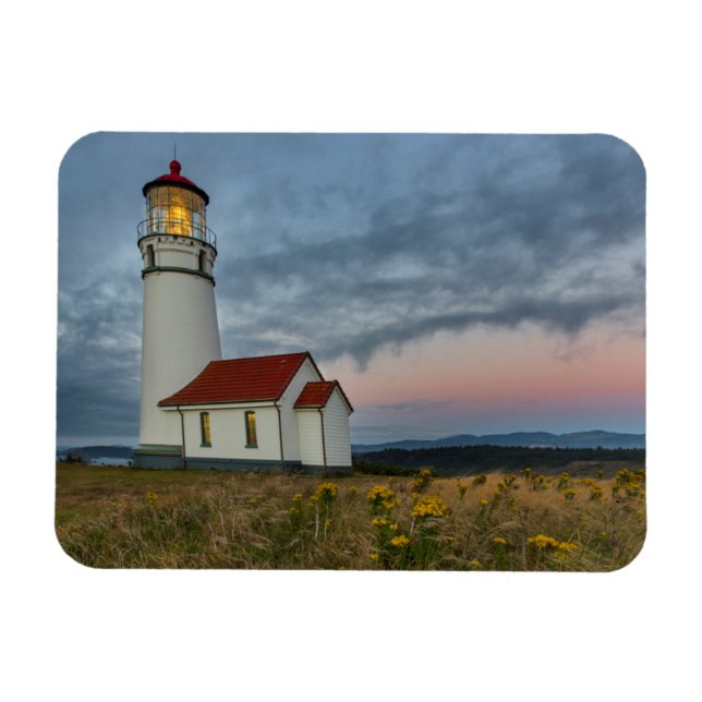 Imán Faro más antiguo de Oregon en Cape Blanco State (Horizontal)
