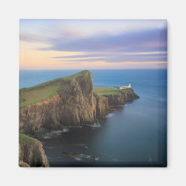 Imán Faro Neist Point en Skye al atardecer