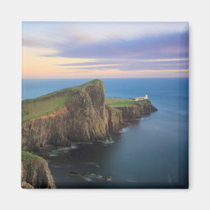 Imán Faro Neist Point en Skye al atardecer