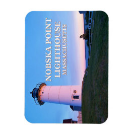 Imán Faro Nobska Point Massachusetts Photo Magnet