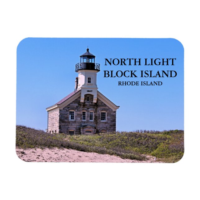 Imán Faro Norte, Isla Bloque RI Flexi-Magnet (Horizontal)