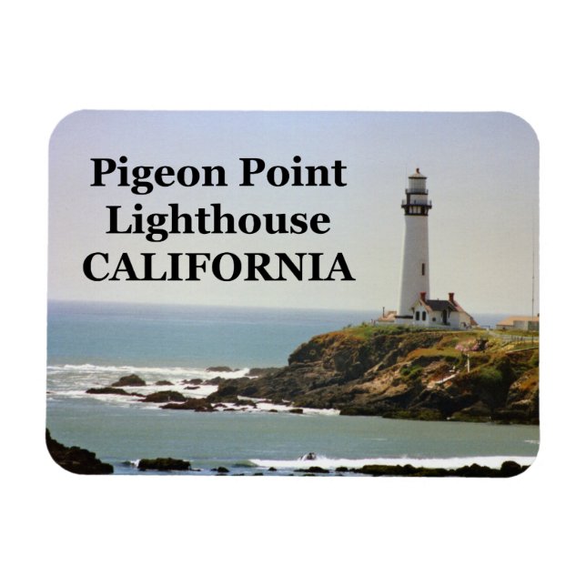 Imán Faro Pigeon Point, California Flexi-Magnet (Horizontal)