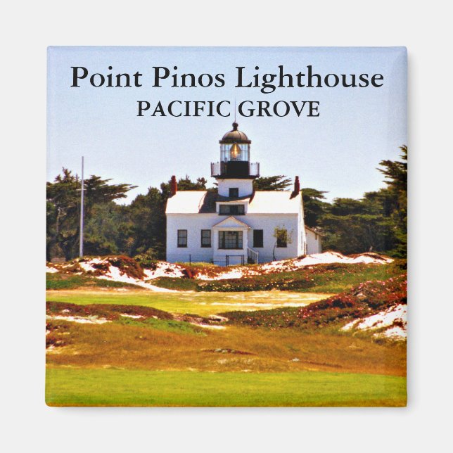 Imán Faro Point Pinos, California Magnet (Frente)