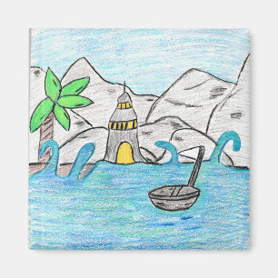 Imán Faro Por Mar
