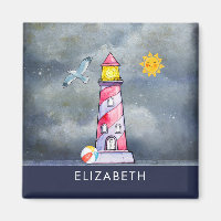 Faro rojo con fondo de tormenta