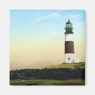Imán Faro Sankaty Head Nantucket Magnet