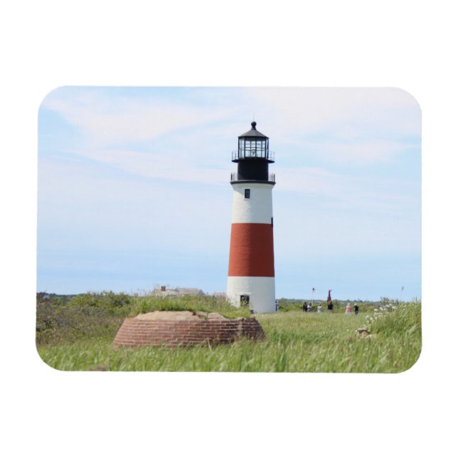 Imán Faro Sankaty Head, Nantucket MAMÁES Flex Magnet (Horizontal)