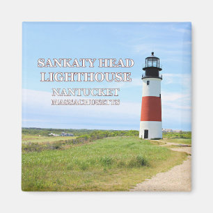 Imán Faro Sankaty Head, Nantucket MAMÁES Magnet