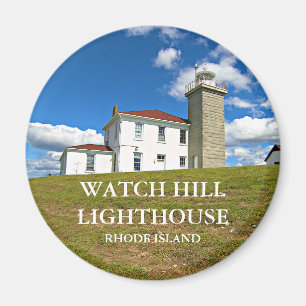 Imán Faro Watch Hill, Rhode Island Round Magnet
