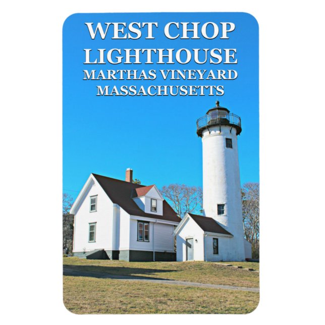 Imán Faro West Chop Faro Marthas Vineyard Flexi Magnet (Vertical)