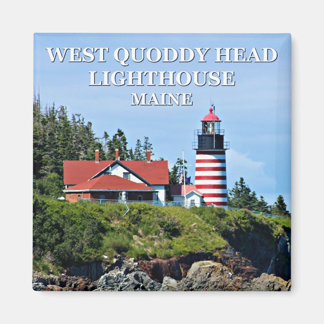 Imán Faro West Quoddy Head, Maine (Frente)
