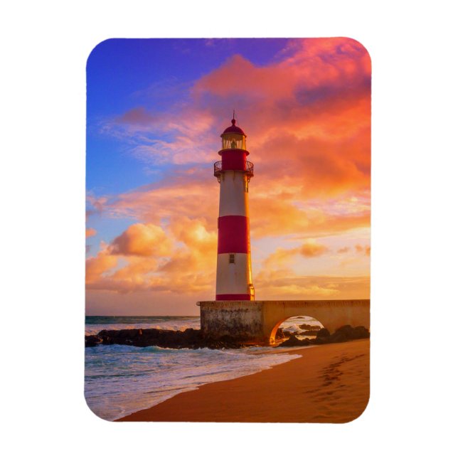 Imán Faros | Faro Itapuã Bahia Brasil (Vertical)