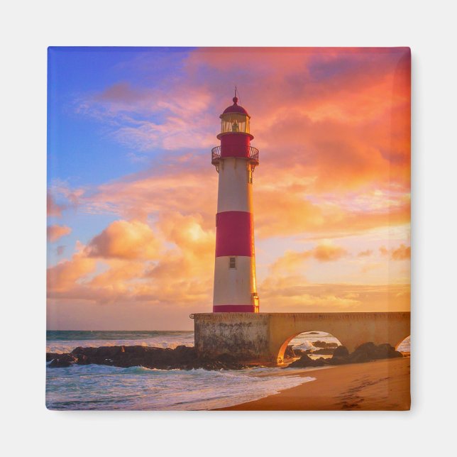Imán Faros | Faro Itapuã Bahia Brasil (Frente)