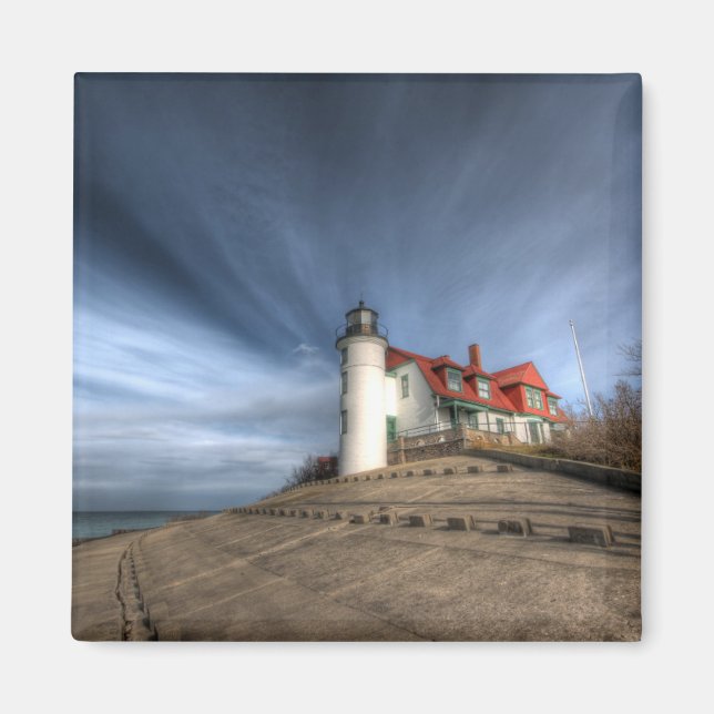 Imán Faros | Point Betsie Lake Michigan (Frente)