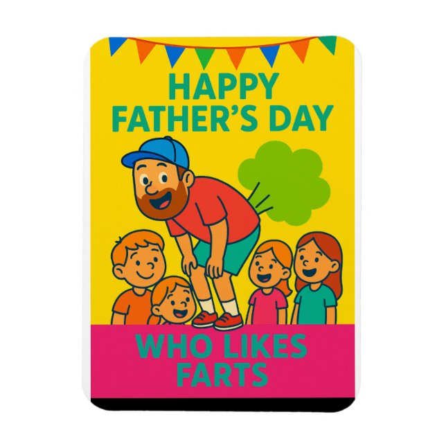 Imán Farting with Love: El clásico del Día del Padre (Vertical)