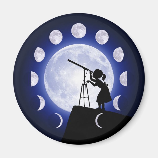 Imán Fase de la luna de astronomía (Frente)