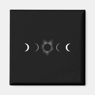 Imán Fases de la luna del eclipse solar Totalidad