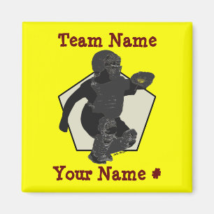 Imán Fastpitch Softball Catcher Magnet