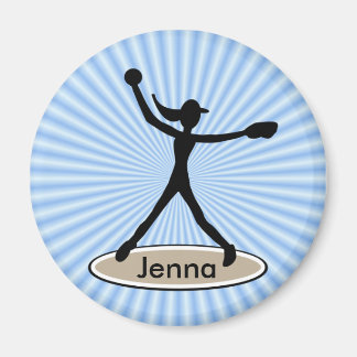 Imán Fastpitch Softball Pitcher Magnet