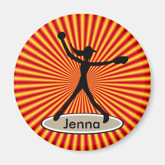 Imán Fastpitch Softball Pitcher Magnet