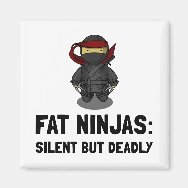 Imán Fat Ninja (Frente)