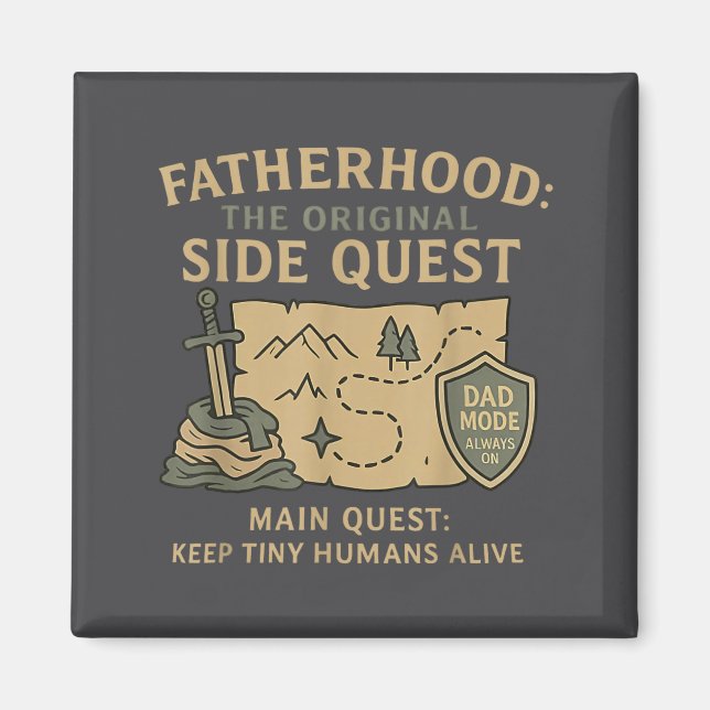 Imán Fatherhood The Original Side Quest Dad Mode  (Frente)
