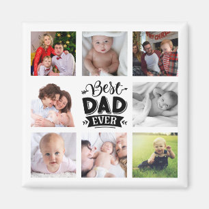 Imán Fathers Day Photo Collage Gift DAD