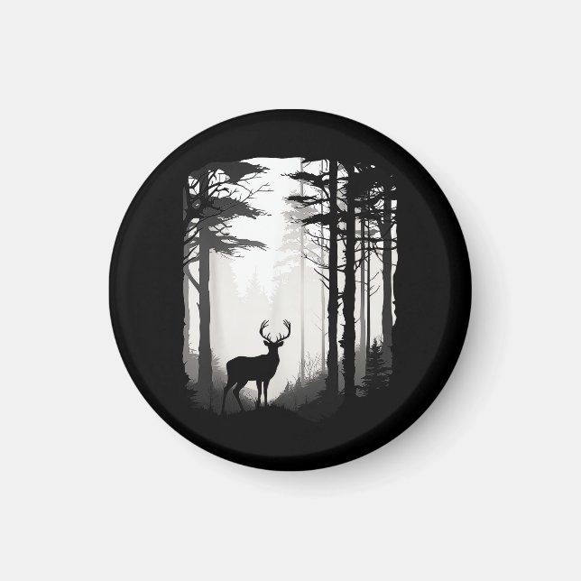 Imán Fauna del bosque de ciervos (Frente)