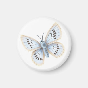 Imán Fauna del jardín natural de la mariposa azul