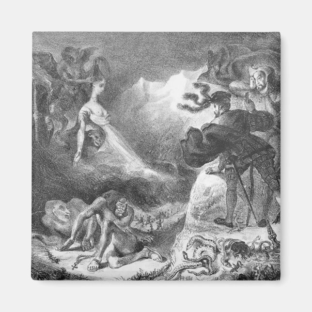 Imán Fausto y ephistófeles en las brujas (Frente)