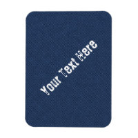 Faux Blue Jeans Fabric Personalizado de texto Magn