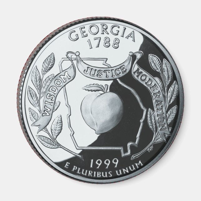 Imán Faux Georgia State Quarter (Frente)