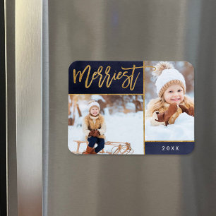 Imán Faux Relieve metalizado dorado Merriest 2 festivid
