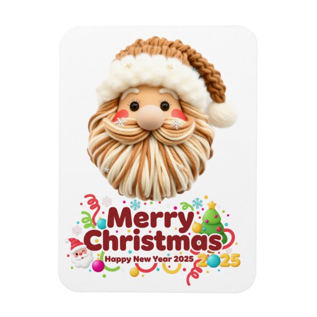 Imán faux yarn pattern, notch-hook style, textured (Vertical)