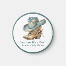 Favor de Baby Shower con temática occidental