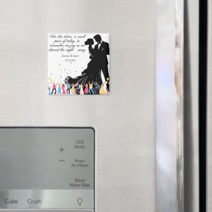 Imán Favor de boda personalizado, regalos personalizado