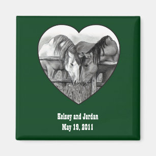 IMÁN FAVOR DE LA BODA: CABALLOS: ENGANCHADO: LÁPIZ,