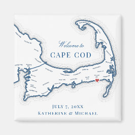 Imán Favor de matrimonio de destino del Wychmere Beach