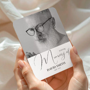 Imán Favor de recuerdo elegante y minimalista con foto