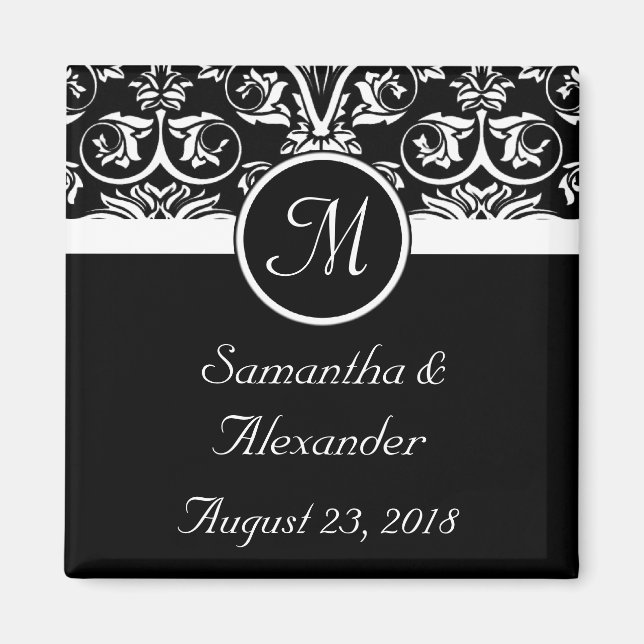 Imán Favor del Monograma Black Grand Insignia /Save the (Frente)